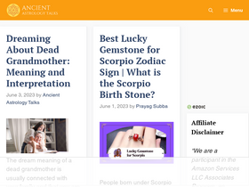 'ancientastrologytalks.com' screenshot