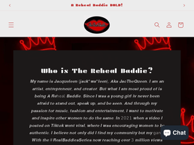therehealbaddie.com homepage screenshot