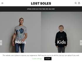 Lost Soles homepage screenshot
