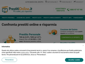'prestitionline.it' screenshot