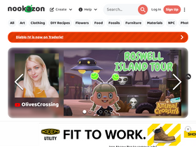 'nookazon.com' screenshot