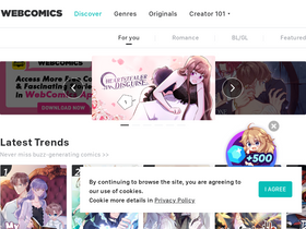 'webcomicsapp.com' screenshot