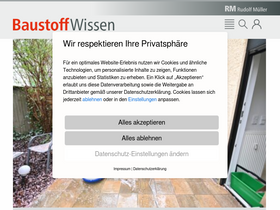 'baustoffwissen.de' screenshot