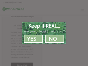 'worldofweed.com' screenshot