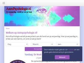 'astropsychologie.nl' screenshot