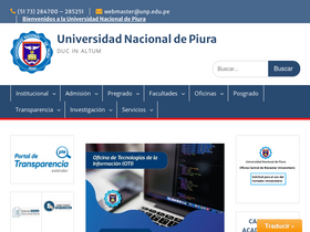 'unp.edu.pe' screenshot