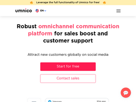 'umnico.com' screenshot