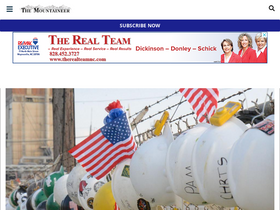 'themountaineer.com' screenshot