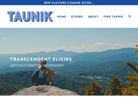 drinktaunik.com homepage screenshot