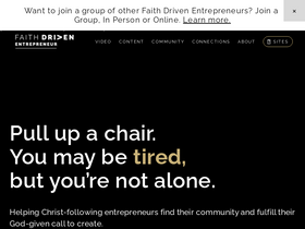 'faithdrivenentrepreneur.org' screenshot