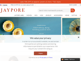 'jaypore.com' screenshot