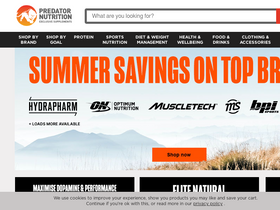 'predatornutrition.com' screenshot