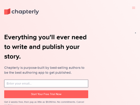 'chapterly.com' screenshot