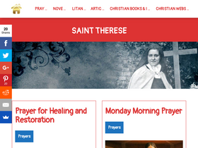 'sainttherse.com' screenshot