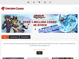 'unicorncards.co.uk' screenshot