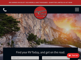 'cheyennecampingcenter.com' screenshot