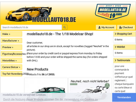 'modellauto18.de' screenshot