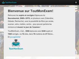 'toutmonexam.fr' screenshot