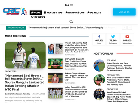 'cricinformer.com' screenshot