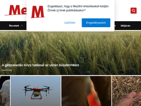'mezohir.hu' screenshot
