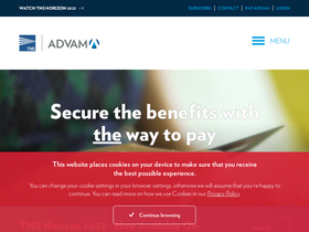 'advam.com' screenshot