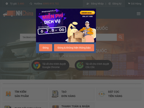 'nhaphangchina.vn' screenshot