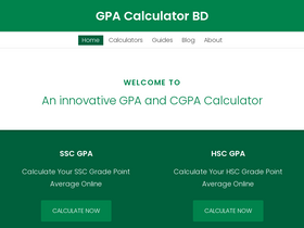 'gpacalculatorbd.com' screenshot