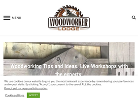 'woodworkerlodge.com' screenshot