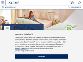 'dormeo.rs' screenshot