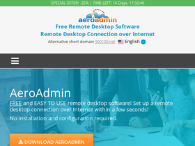 'aeroadmin.com' screenshot