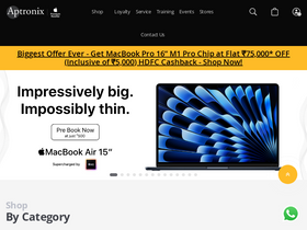 'aptronixindia.com' screenshot