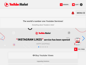 'youtubemarket.net' screenshot