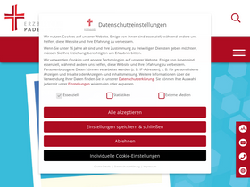 'erzbistum-paderborn.de' screenshot