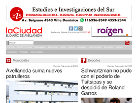 'laciudadavellaneda.com.ar' screenshot