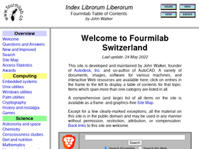 'fourmilab.ch' screenshot