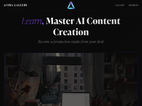 astragallery.com homepage screenshot