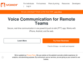 'voxer.com' screenshot