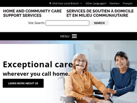 'healthcareathome.ca' screenshot