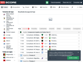 Todos os resultados dos jogos de hoje no 777 score