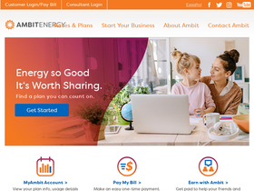'ambitenergy.com' screenshot