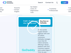 'trash-of-the-counts-family.com' screenshot