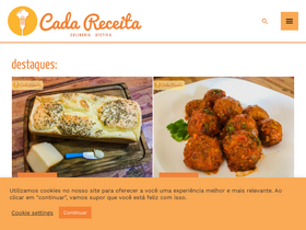 'cadareceita.com.br' screenshot