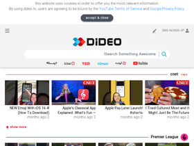 'dideo.tv' screenshot