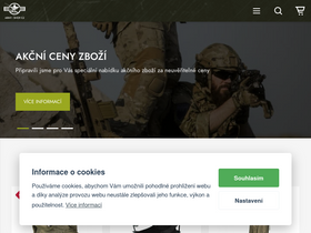 'army-shop.cz' screenshot