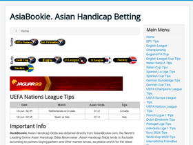 Asiabookie. asian handicap betting