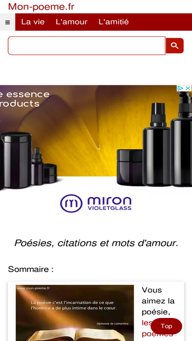 Mon Poeme Fr Traffic Analytics Market Share Similarweb