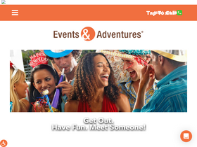 'eventsandadventures.com' screenshot