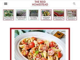 'thereidhomestead.com' screenshot