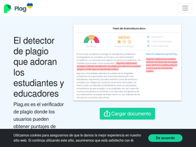 'plag.es' screenshot