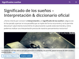 'significados-suenos.com' screenshot